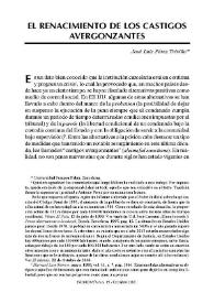 El renacimiento de los castigos avergonzantes / José Luis Pérez Triviño | Biblioteca Virtual Miguel de Cervantes