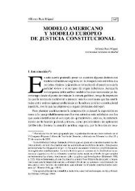 Modelo americano y modelo europeo de justicia constitucional | Biblioteca Virtual Miguel de Cervantes