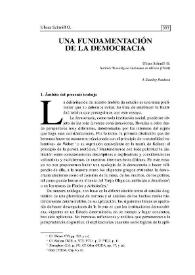 Una fundamentación de la democracia | Biblioteca Virtual Miguel de Cervantes