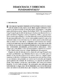 Democracia y derechos fundamentales / Michelangelo Bovero | Biblioteca Virtual Miguel de Cervantes
