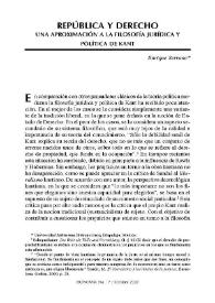 República y derecho / Enrique Serrano | Biblioteca Virtual Miguel de Cervantes