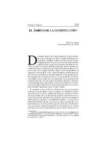 El ámbito de la Constitución | Biblioteca Virtual Miguel de Cervantes