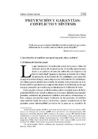 Prevención y garantías: conflicto y síntesis | Biblioteca Virtual Miguel de Cervantes