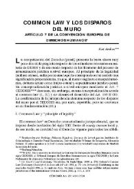 Common Law y los disparos del muro / Kai Ambos | Biblioteca Virtual Miguel de Cervantes