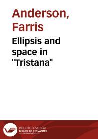 Ellipsis and space in "Tristana" / Farris Anderson | Biblioteca Virtual Miguel de Cervantes
