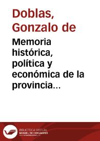 Memoria histórica, política y económica de la provincia de misiones de indios guaranis (Continuación) (III) [Boletín de la Real Academia de la Historia, tomo 4 (1884)] / Gonzalo de Doblas | Biblioteca Virtual Miguel de Cervantes