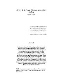 El circ de la Fosca : (obra per a un actor i titelles) / Pasqual Alapont Ramon | Biblioteca Virtual Miguel de Cervantes