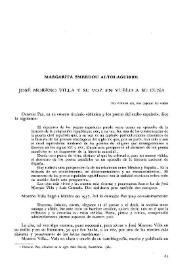José Moreno Villa y su voz en vuelo a su cuna / Margarita Smerdou Altolaguirre | Biblioteca Virtual Miguel de Cervantes