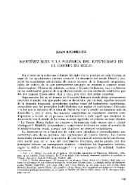 Martínez Ruiz y la polémica del esteticismo en el cambio de siglo / Juan Rodríguez | Biblioteca Virtual Miguel de Cervantes