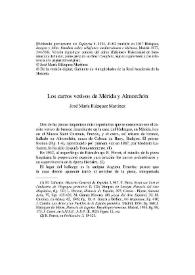 Los carros votivos de Mérida y Almorchón / José María Blázquez Martínez | Biblioteca Virtual Miguel de Cervantes