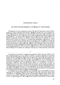 Littérature génerale et comparée et imaginaire / Daniel-Henri Pageaux | Biblioteca Virtual Miguel de Cervantes