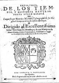 Reportorio de los tiempos, y historia natvral desta Nveva España / compuesto por Henrrico Martínez ... | Biblioteca Virtual Miguel de Cervantes