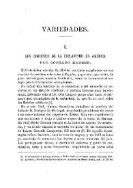 Los comienzos de la esclavitud en América, por Conrado Habler / Antonio María Fabié | Biblioteca Virtual Miguel de Cervantes