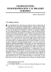 Globalización, democratización y el milagro europeo / Michael Baurmann; traducción de Ernesto Garzón Valdés | Biblioteca Virtual Miguel de Cervantes