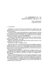 La conjunción ya...ya en los siglos XVIII, XIX y XX | Biblioteca Virtual Miguel de Cervantes