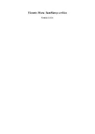 Vicente Mora. Semblanza crítica / Germán Gullón | Biblioteca Virtual Miguel de Cervantes