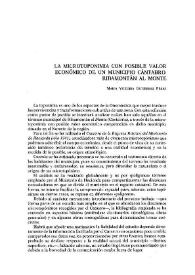 La microtoponimia con posible valor económico de un municipio cántabro: Ribamontán al Monte / María Victoria Gutiérrez Pérez | Biblioteca Virtual Miguel de Cervantes