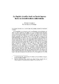"La fingida Arcadia": desde su fuente lopesca hasta su desembocadura calderoniana / E. Canonica | Biblioteca Virtual Miguel de Cervantes