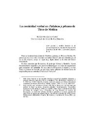 La comicidad verbal en "Palabras y plumas" de Tirso de Molina / R. González Cañal | Biblioteca Virtual Miguel de Cervantes