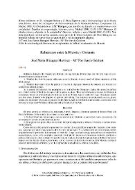 Relaciones entre la Meseta y Oretania / José María Blázquez Martínez y M.ª Paz García-Gelabert | Biblioteca Virtual Miguel de Cervantes