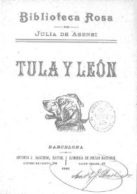 Tula y León | Biblioteca Virtual Miguel de Cervantes