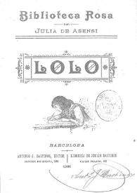 Lolo | Biblioteca Virtual Miguel de Cervantes