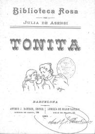 Tonita | Biblioteca Virtual Miguel de Cervantes