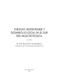 Turismo sustentable y desarrollo local en el sur del valle de Toluca / Rocío del C. Serrano Barquín | Biblioteca Virtual Miguel de Cervantes