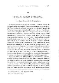 Epigrafía romana y visigótica / Fidel Fita | Biblioteca Virtual Miguel de Cervantes