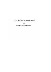 Azaña, protector del Pardo / Federico Sopeña Ibáñez | Biblioteca Virtual Miguel de Cervantes
