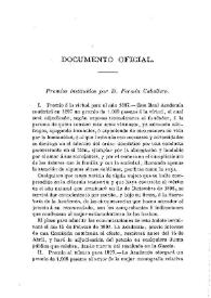 Premios instituidos por D. Fermín Caballero / Cesáreo Fernández Duro | Biblioteca Virtual Miguel de Cervantes