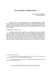 Dos arabismes interromànics / Germà Colon | Biblioteca Virtual Miguel de Cervantes