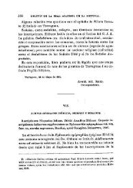 Nuevos epígrafes ibéricos, griegos y romanos / Fidel Fita | Biblioteca Virtual Miguel de Cervantes