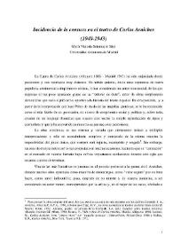 Incidencia de la censura en el teatro de Carlos Arniches (1940-1943) / M.ª Victoria Sotomayor Sáez | Biblioteca Virtual Miguel de Cervantes