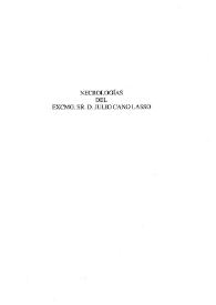 Necrología del Excmo Sr. D. Julio Cano Lasso / Antonio Iglesias [et al.] | Biblioteca Virtual Miguel de Cervantes