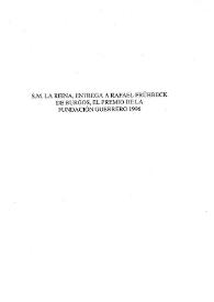 S.M. la Reina entrega a Rafael Frühbeck de Burgos el premio de la Fundación Guerrero 1996 / Antonio Iglesias | Biblioteca Virtual Miguel de Cervantes