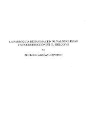 La parroquia de San Martín de Valdeiglesias y su construcción en el siglo XVII / Inocencio Cadiñanos Bardeci | Biblioteca Virtual Miguel de Cervantes