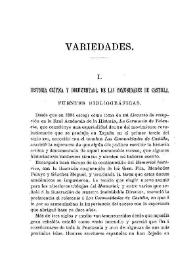 Historia crítica y documentada de las comunidades de Castilla / Manuel Danvila | Biblioteca Virtual Miguel de Cervantes