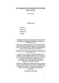 La venganza de la señorita de Trevélez / Javier Maqua Lara | Biblioteca Virtual Miguel de Cervantes