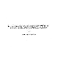 La fachada del Real Hospital de Santiago en Cuenca, diseñada por Francisco de Mora / Luis Cervera Vera | Biblioteca Virtual Miguel de Cervantes