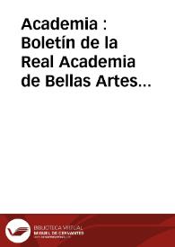 Academia : Boletín de la Real Academia de Bellas Artes de San Fernando Primer semestre de 1995. Número 80. Preliminares e índice | Biblioteca Virtual Miguel de Cervantes