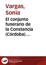 El conjunto funerario de la Constancia (Córdoba). Ajuares y cronología / Sonia Vargas | Biblioteca Virtual Miguel de Cervantes