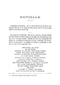 Noticias. Boletín de la Real Academia de la Historia, tomo 38 (mayo 1901). Cuaderno V / F.F., C.F.D. | Biblioteca Virtual Miguel de Cervantes