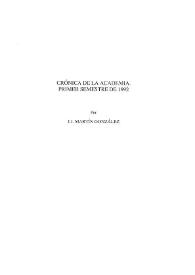 Crónica de la Academia. Primer semestre de 1992 / J. J. Martín González | Biblioteca Virtual Miguel de Cervantes