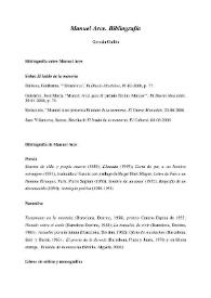 Manuel Arce. Bibliografía / Germán Gullón | Biblioteca Virtual Miguel de Cervantes