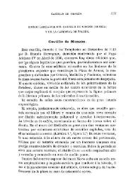 Signos lapidarios del castillo de Monzón (Huesca) y de la Catedral de Toledo / Mariano Pano | Biblioteca Virtual Miguel de Cervantes