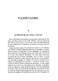 El epitafio de San Víntila (Siglo IX) / Fidel Fita | Biblioteca Virtual Miguel de Cervantes