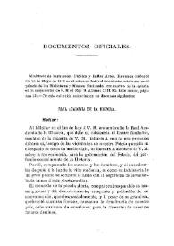 Documentos oficiales [Discursos leídos el 24 de mayo de 1902 en el Festival Académico con motivo de la mayoría de edad de Alfonso XIII] | Biblioteca Virtual Miguel de Cervantes