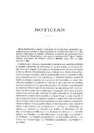 Noticias. Boletín de la Real Academia de la Historia, tomo 42 (marzo 1903). Cuaderno III / F. F. , C. F. D. | Biblioteca Virtual Miguel de Cervantes