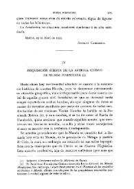 Disquisición acerca de la antigua ciudad de Munda Pompeyana / A. Carrasco | Biblioteca Virtual Miguel de Cervantes